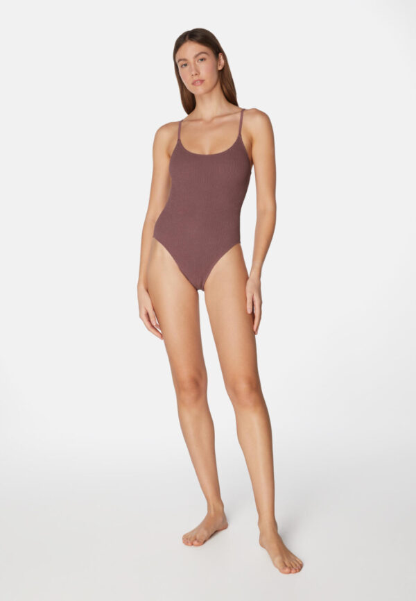 Jade-one size one piece swimsuit grape